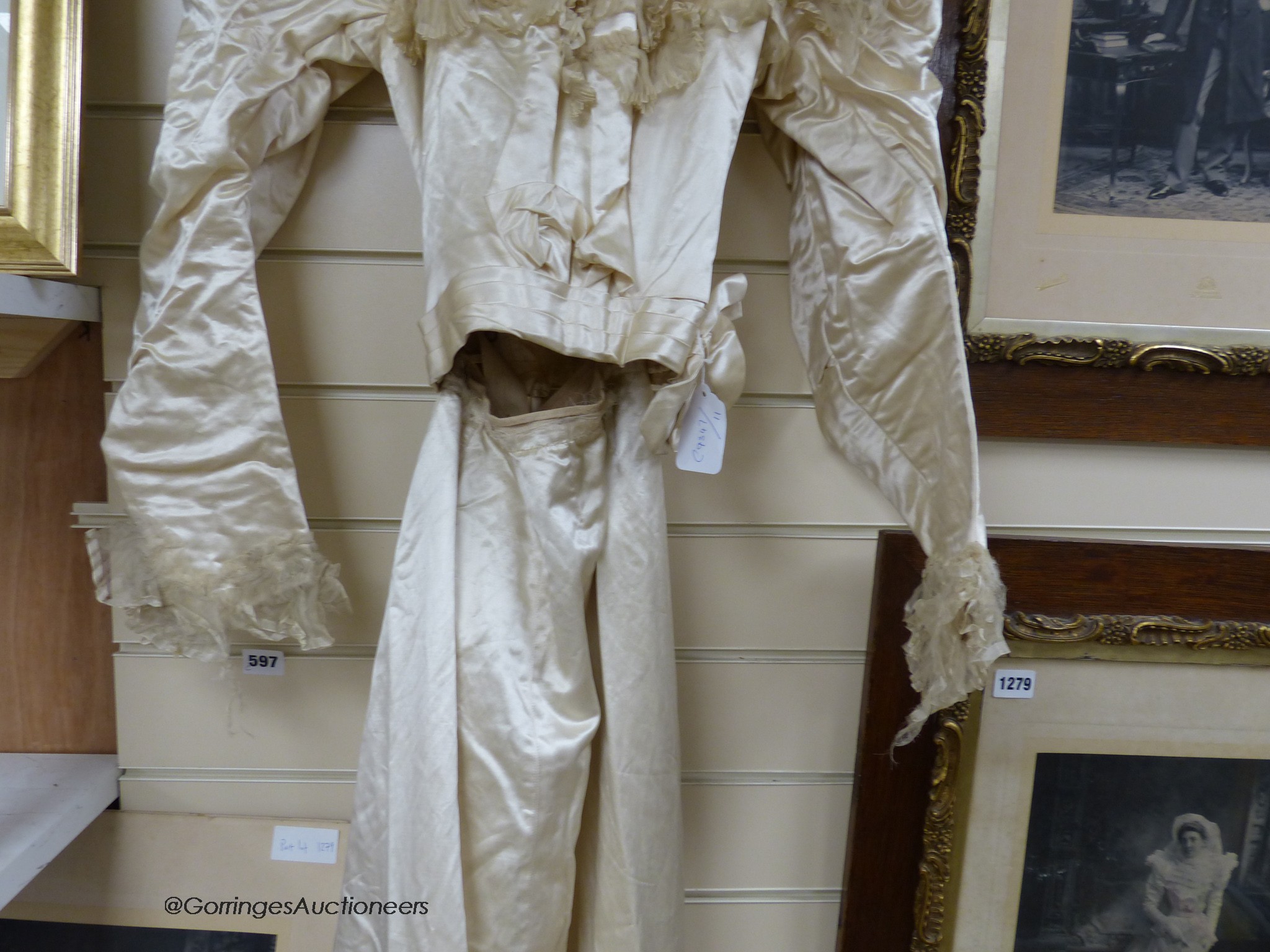 MacCowan's wedding dress with photographs